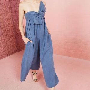 Ulla Johnson Chambray Jordane Jumpsuit, NWT, 8